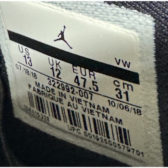 Nike Air Jordan 6 Rings Black Metallic Gold 322992-007 Men’s Size 13 Rare main image 9